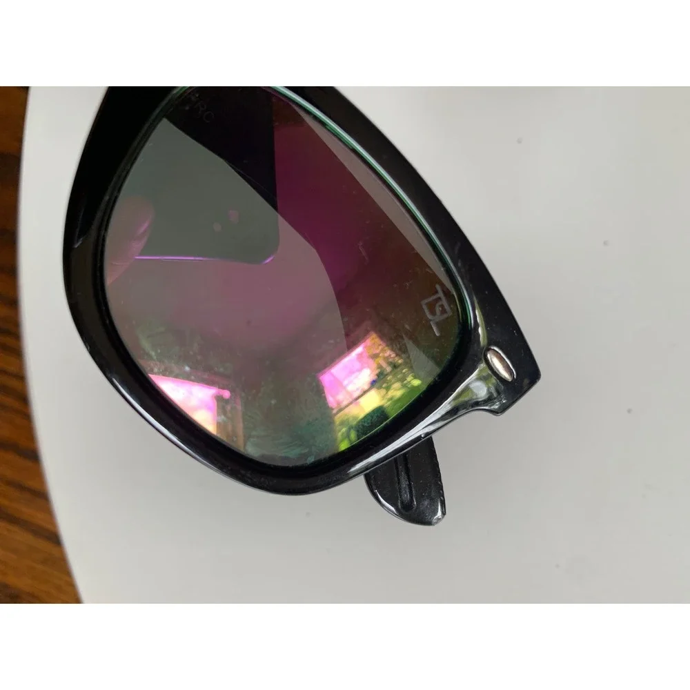 TSL Black Polarized Sunglasses Iridescent Mirror Lens Cat 3